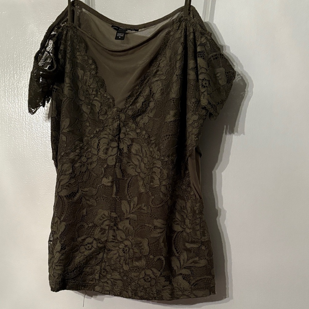 Guess Olive Lace Blouse